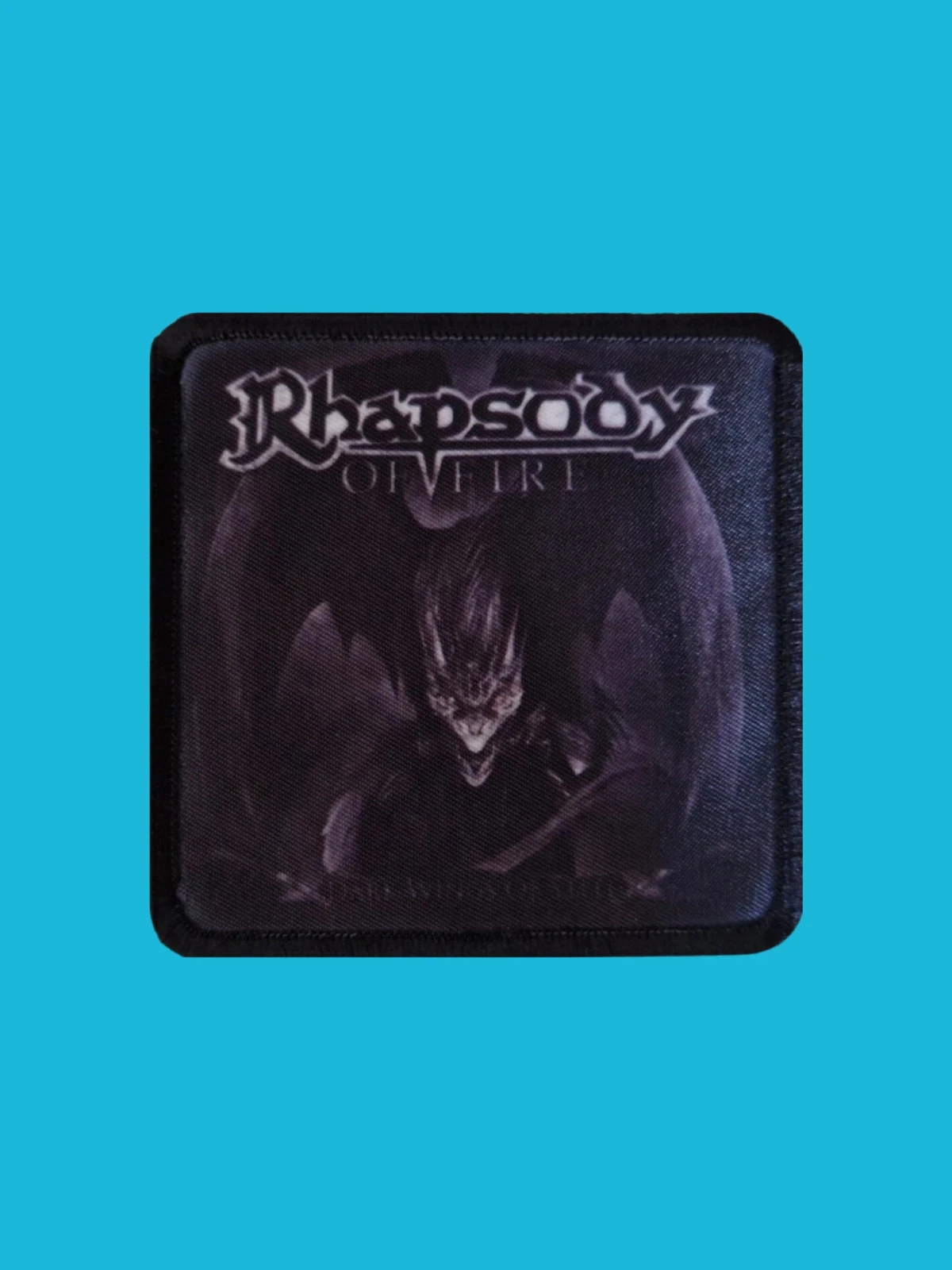 Patch Rhapsody On Fire - Dark Wings Of Steel - Imprimé - Carré de 7,5 x 7,5 centimètres